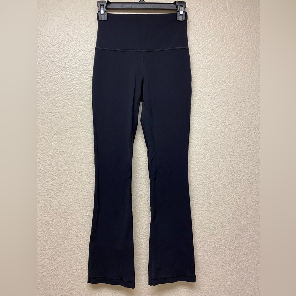 Lululemon Black Flare Leg Yoga Pants 28”